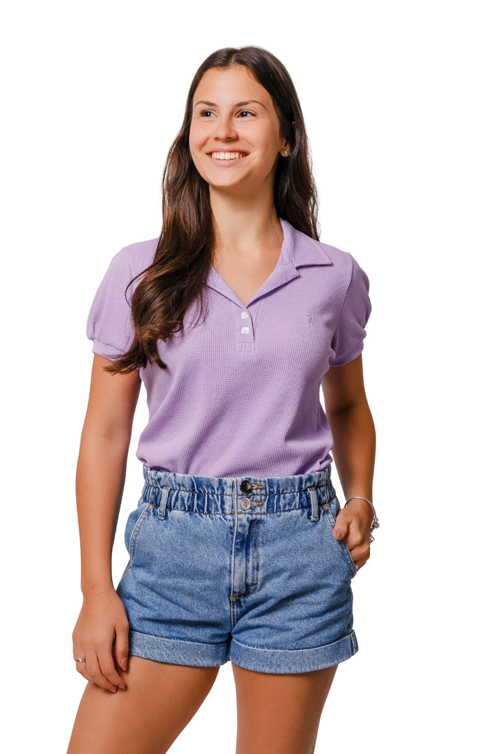 Baby Look Feminina Abert Gola Costa
