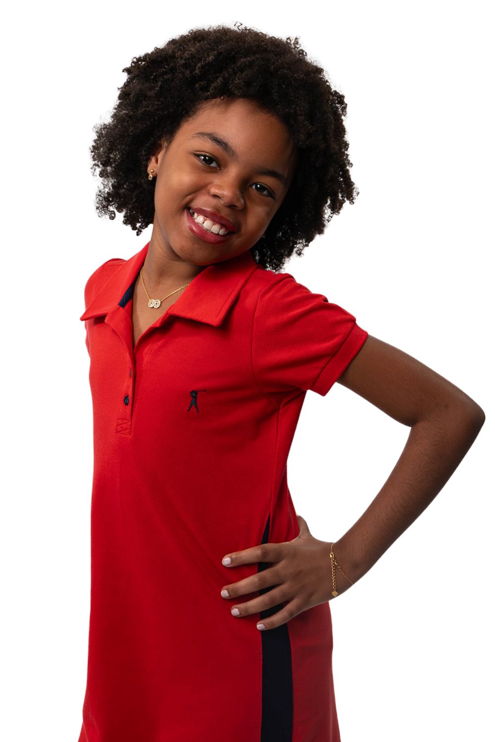 Vestido Recorte Lateral Infantil | Família