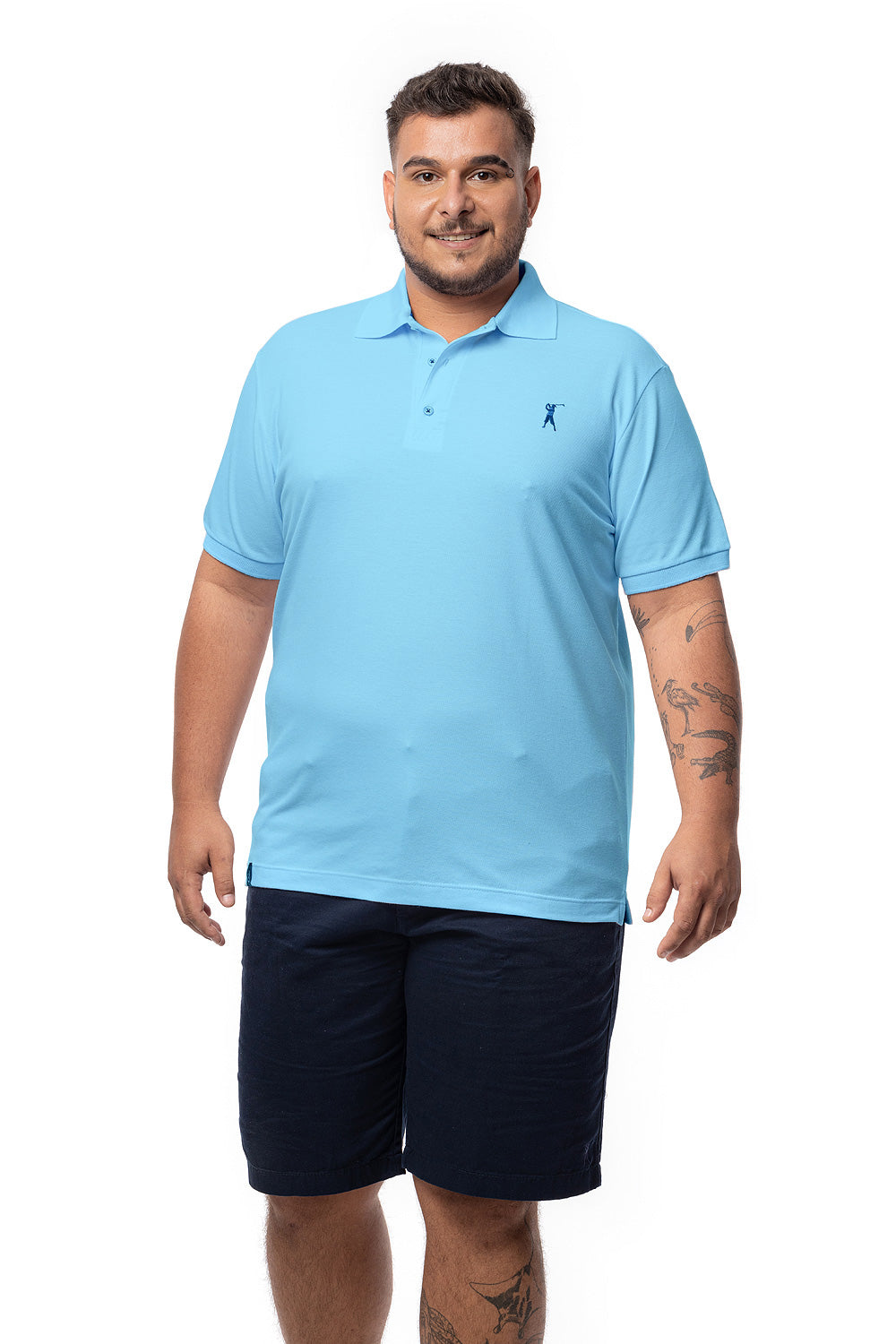 Camisa Polo Lisa Plus Size