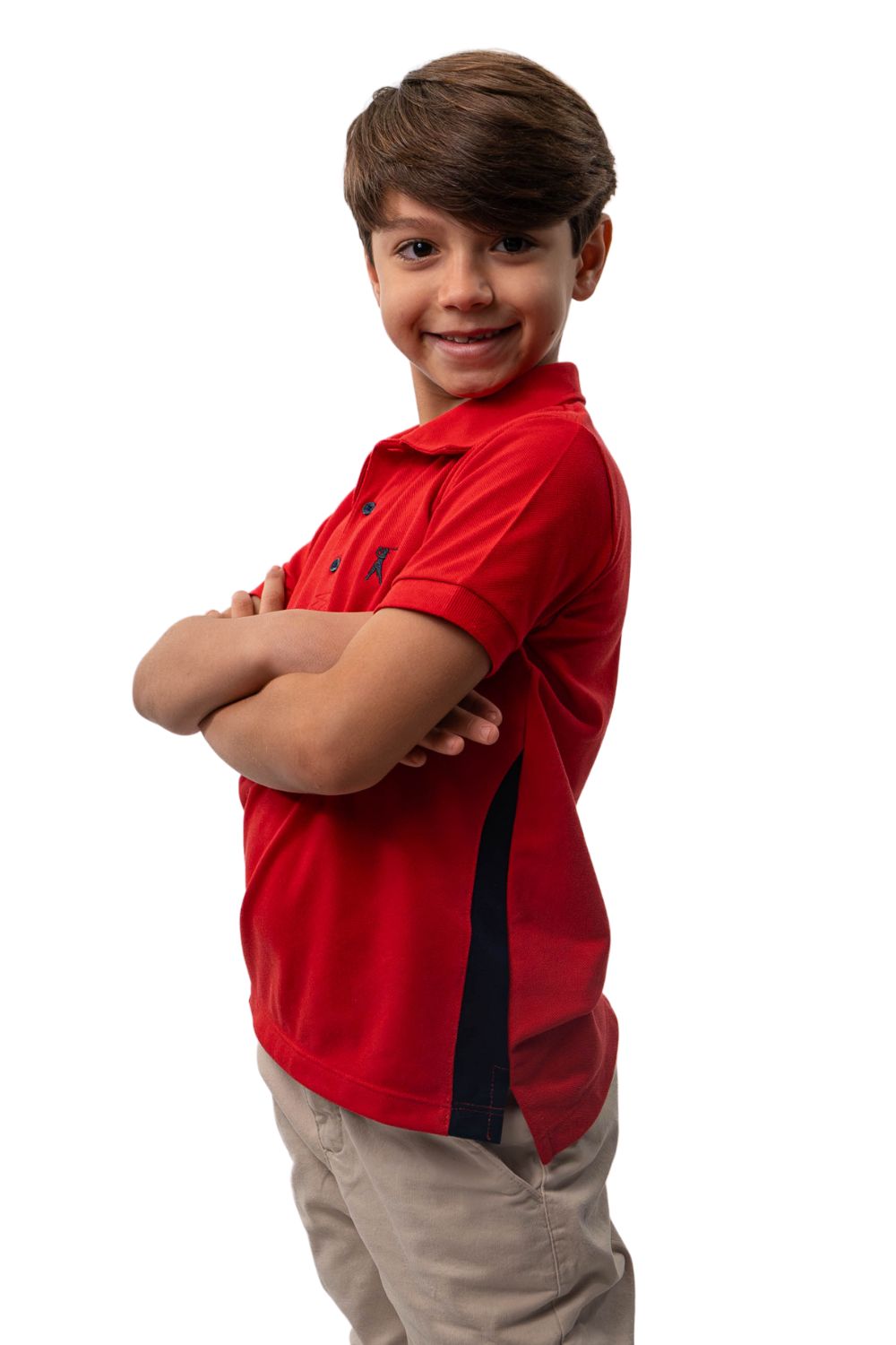 Camisa Polo Recorte Lateral Infantil | Família