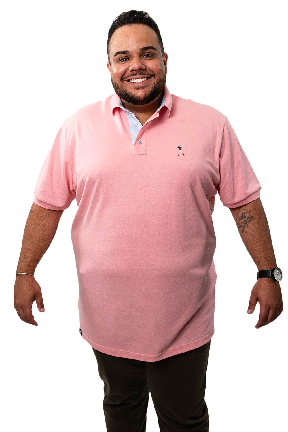 Camisa Polo Colarinho Plus Size