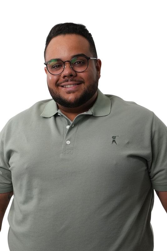 Camisa Polo Detalhe Punho Plus Size