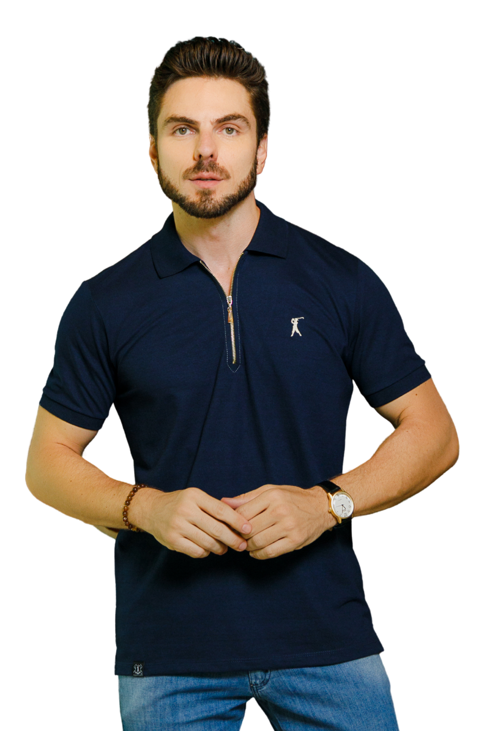 Camisa Polo Detalhe Patô com Zíper
