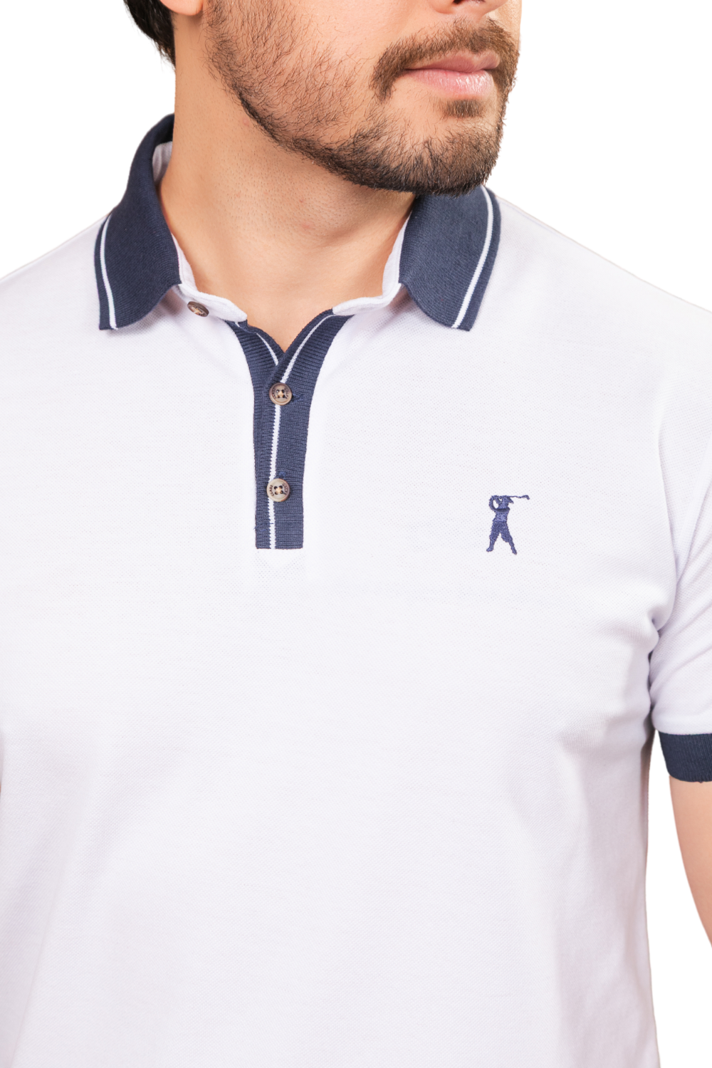 Camisa Polo Detalhe Retilínea com Friso