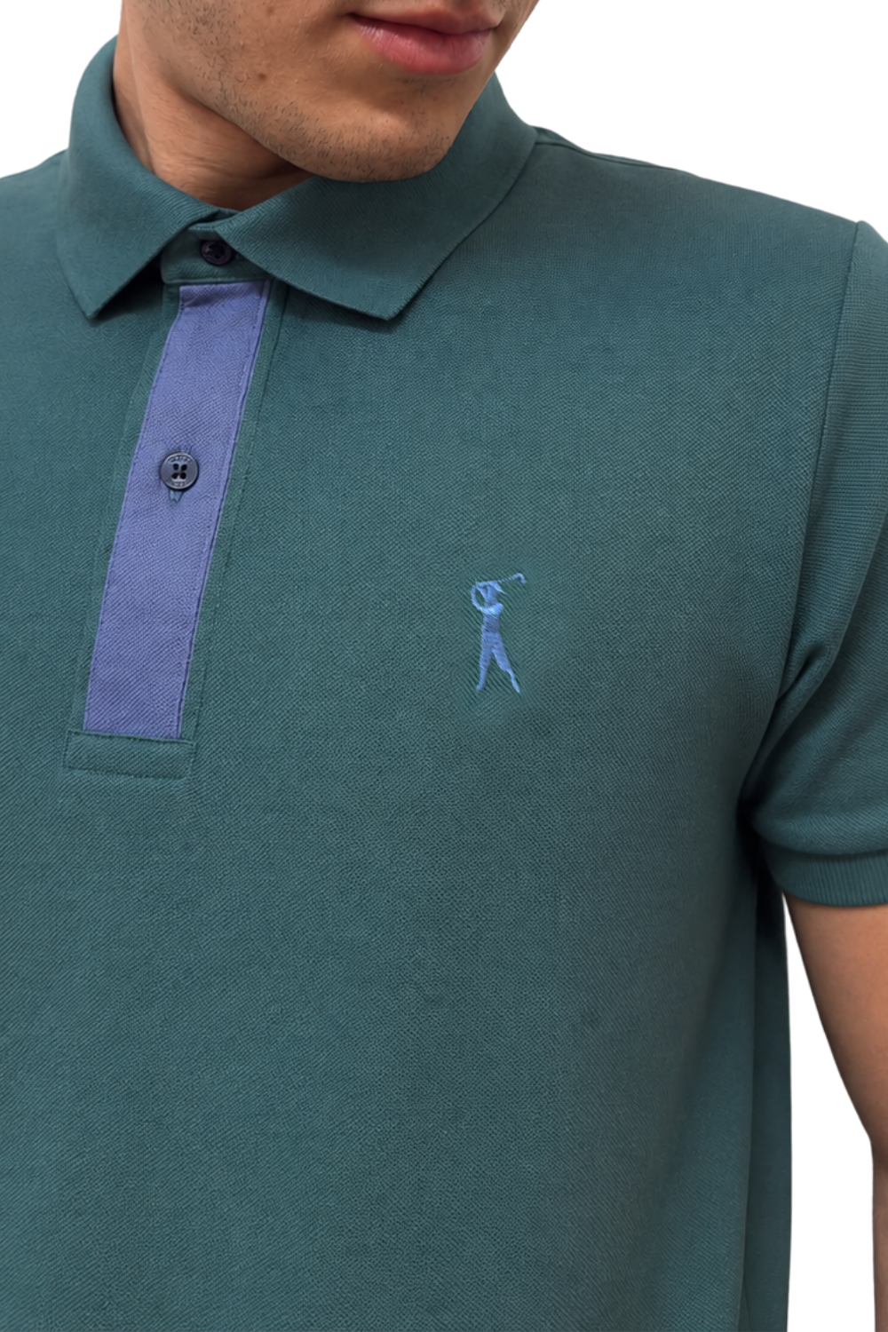Camisa Polo Lisa Detalhe Patô com Galão