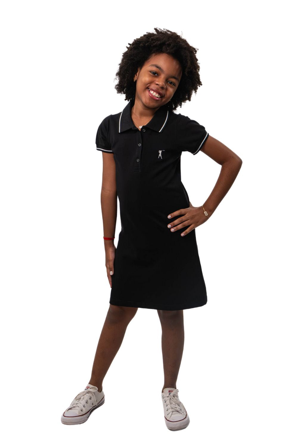 Vestido Piquet Friso Infantil
