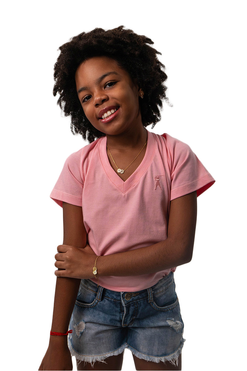 Camiseta Decote V Infantil