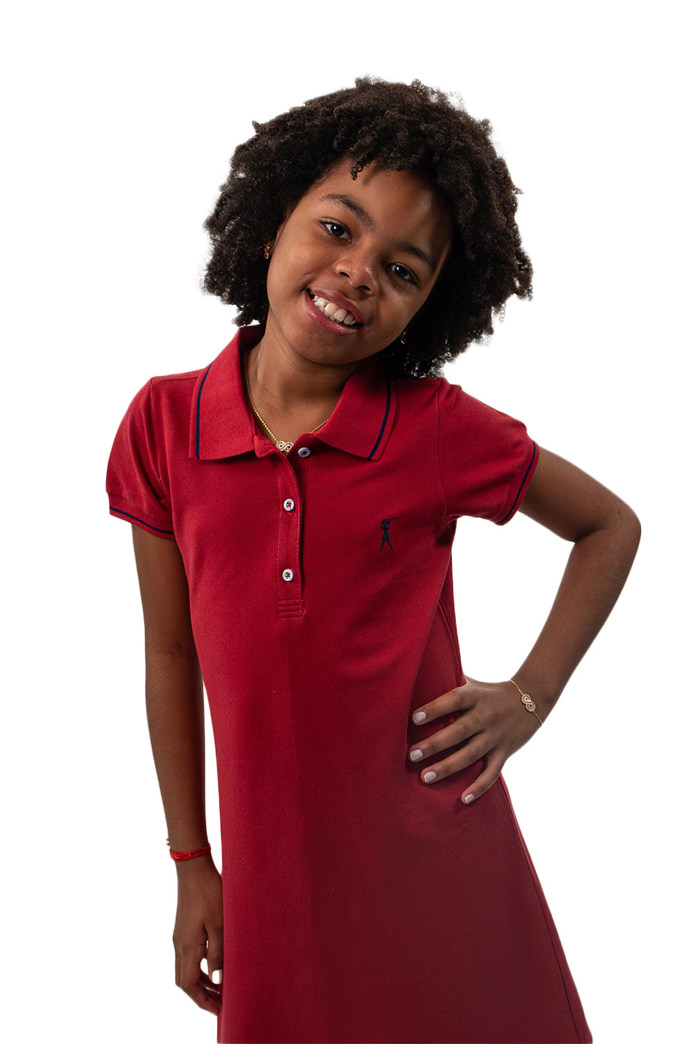 Vestido Piquet Friso Infantil