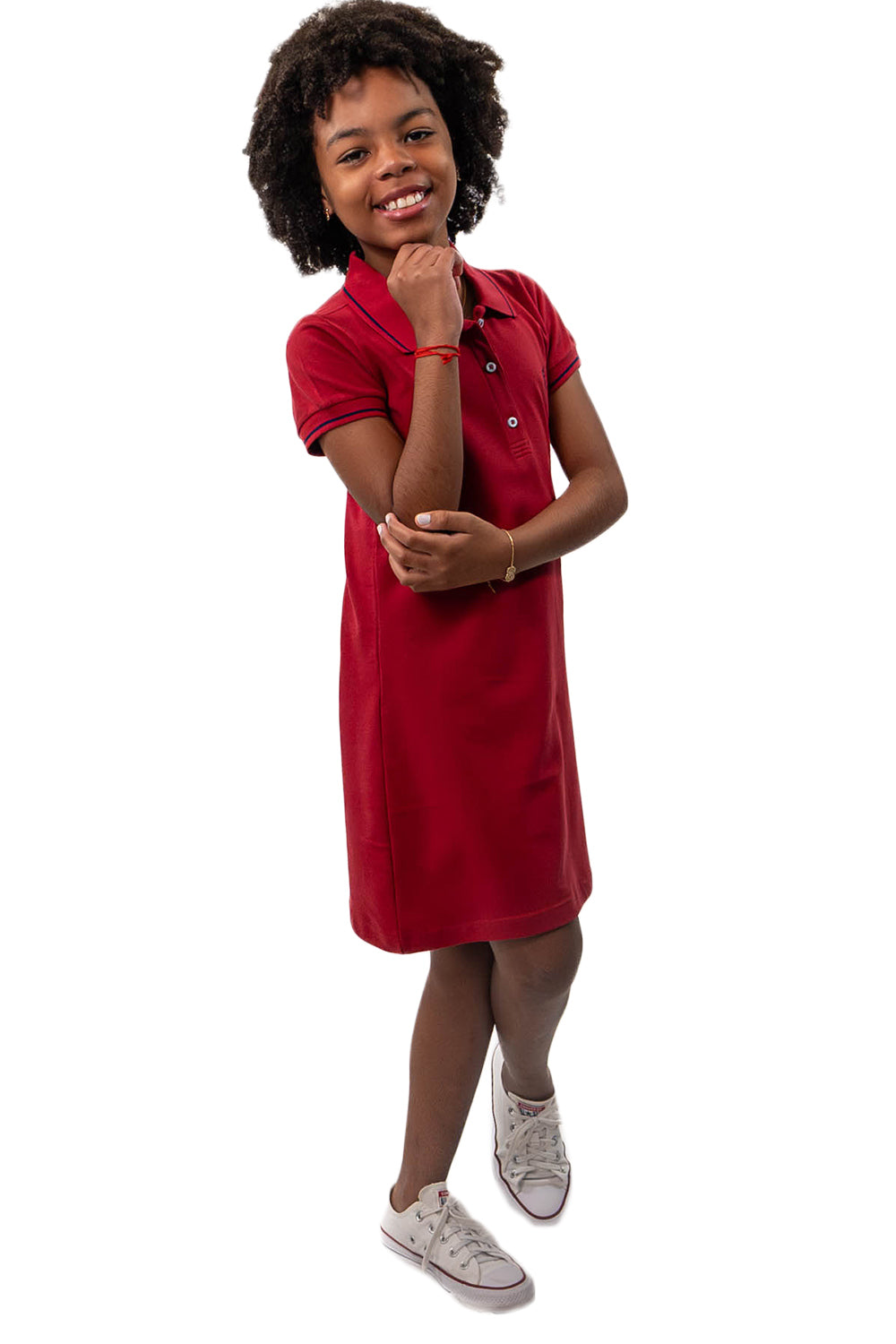 Vestido Piquet Friso Infantil