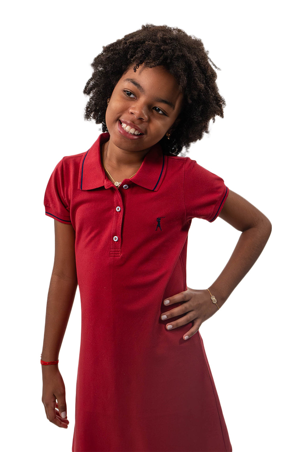 Vestido Piquet Friso Infantil