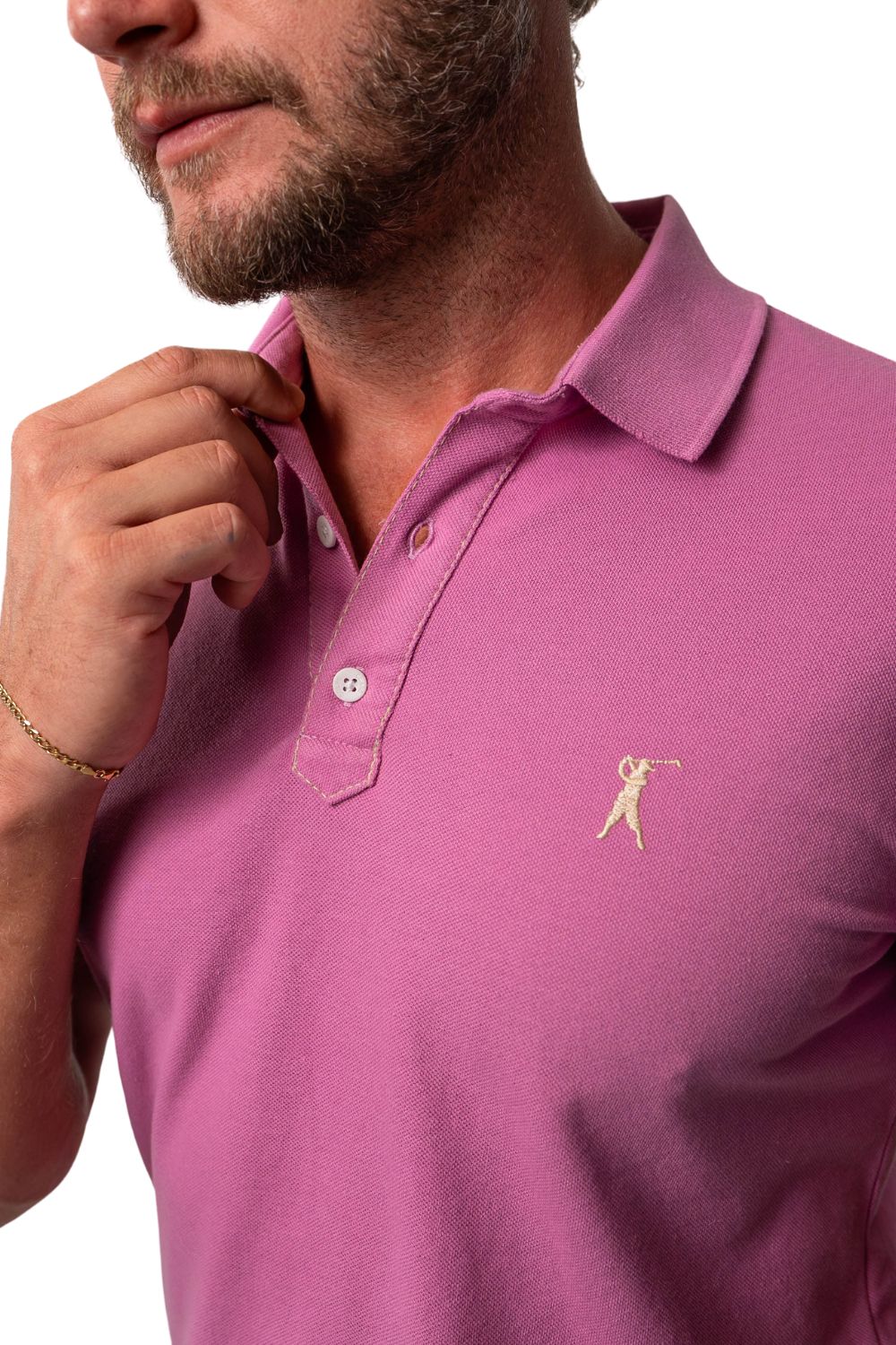 Camisa Polo Lisa Pesponto Patô