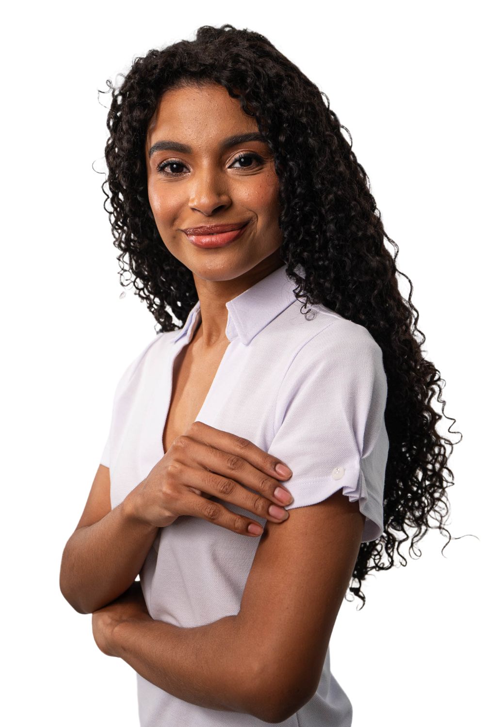 Baby Look Botão Manga