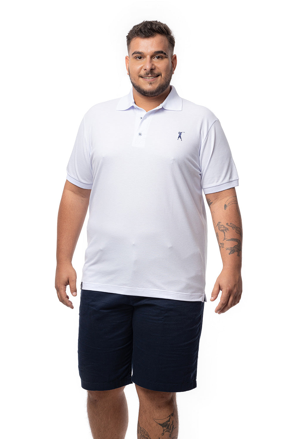 Camisa Polo Lisa Plus Size