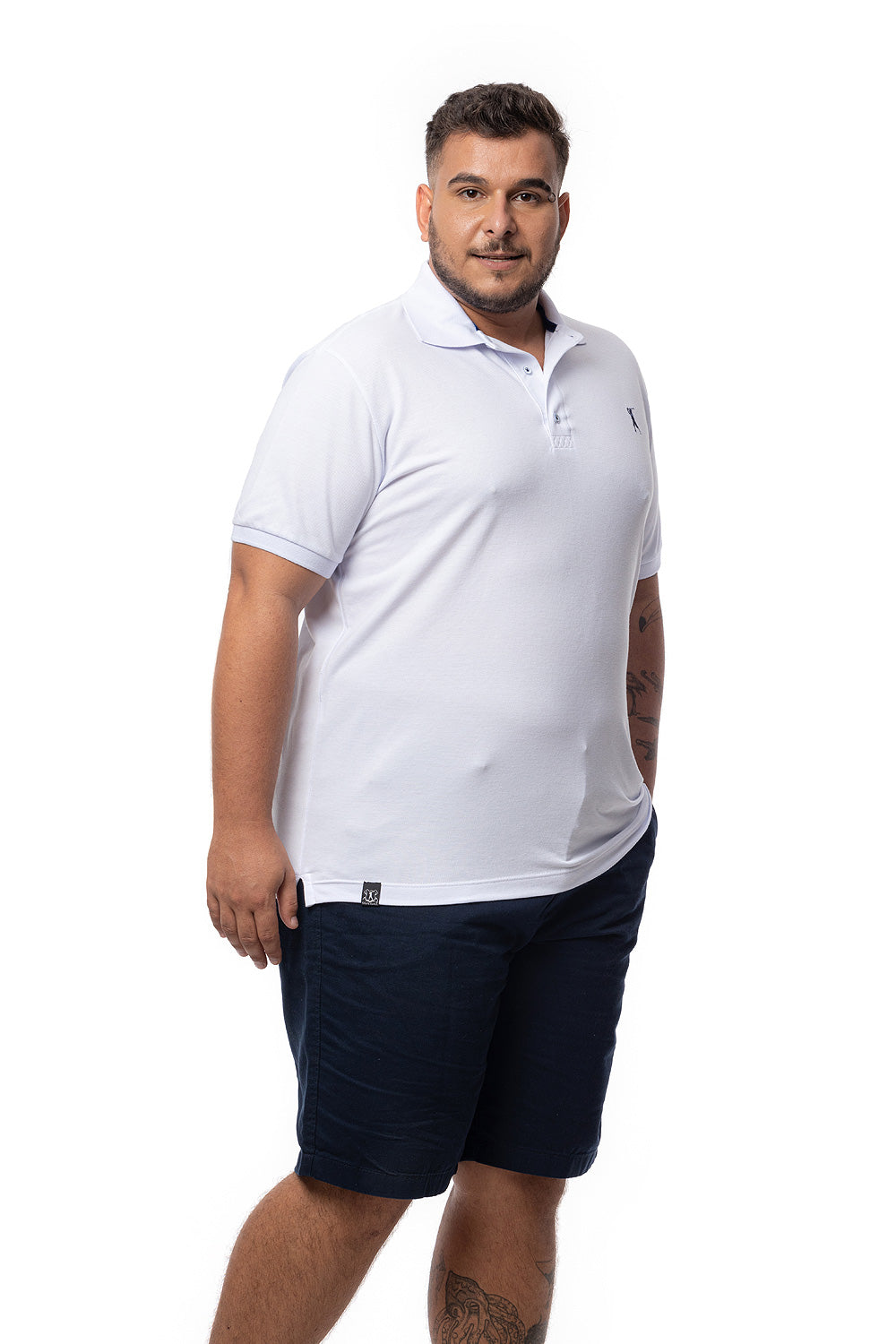 Camisa Polo Lisa Plus Size