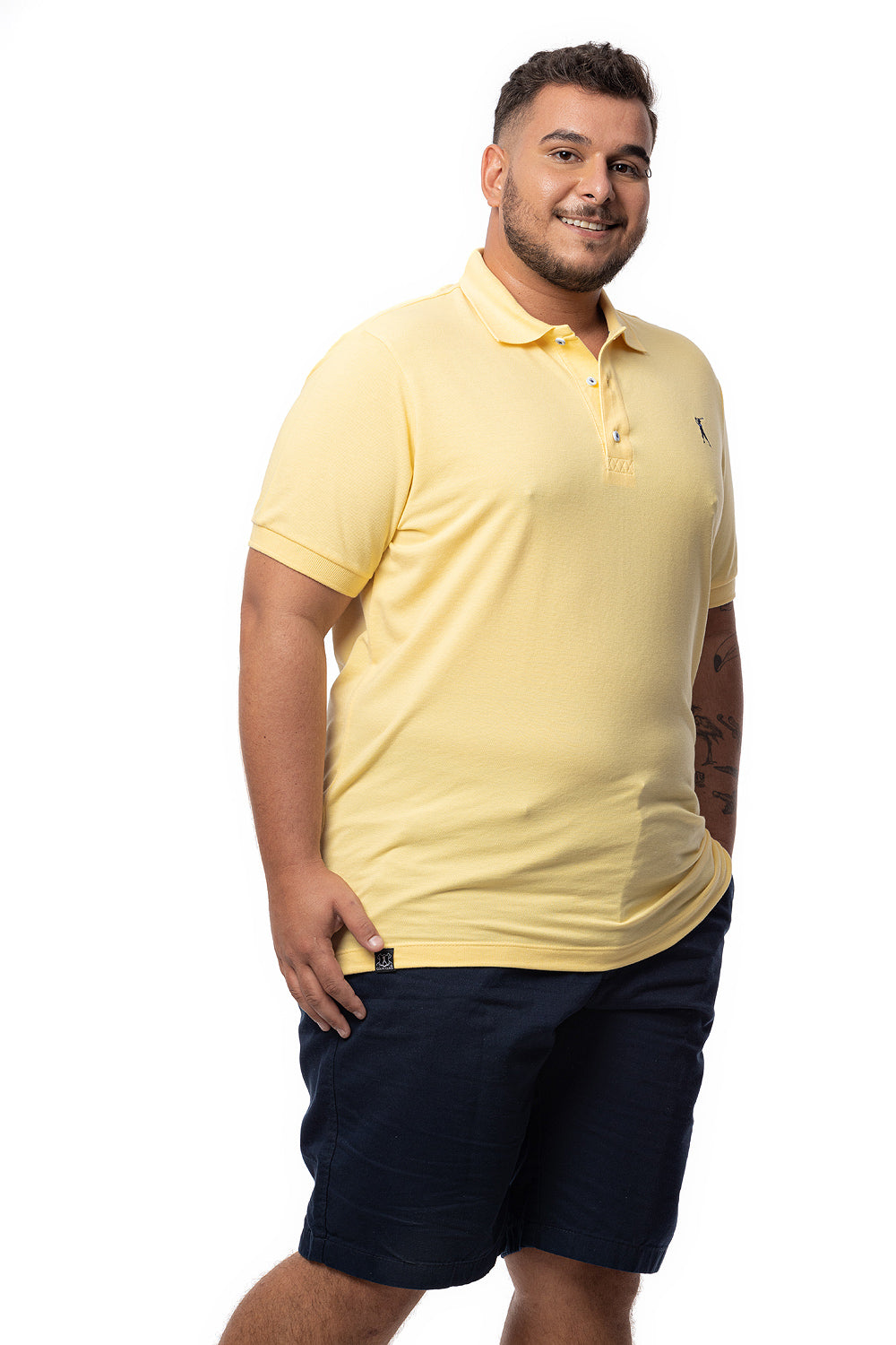 Camisa Polo Lisa Plus Size