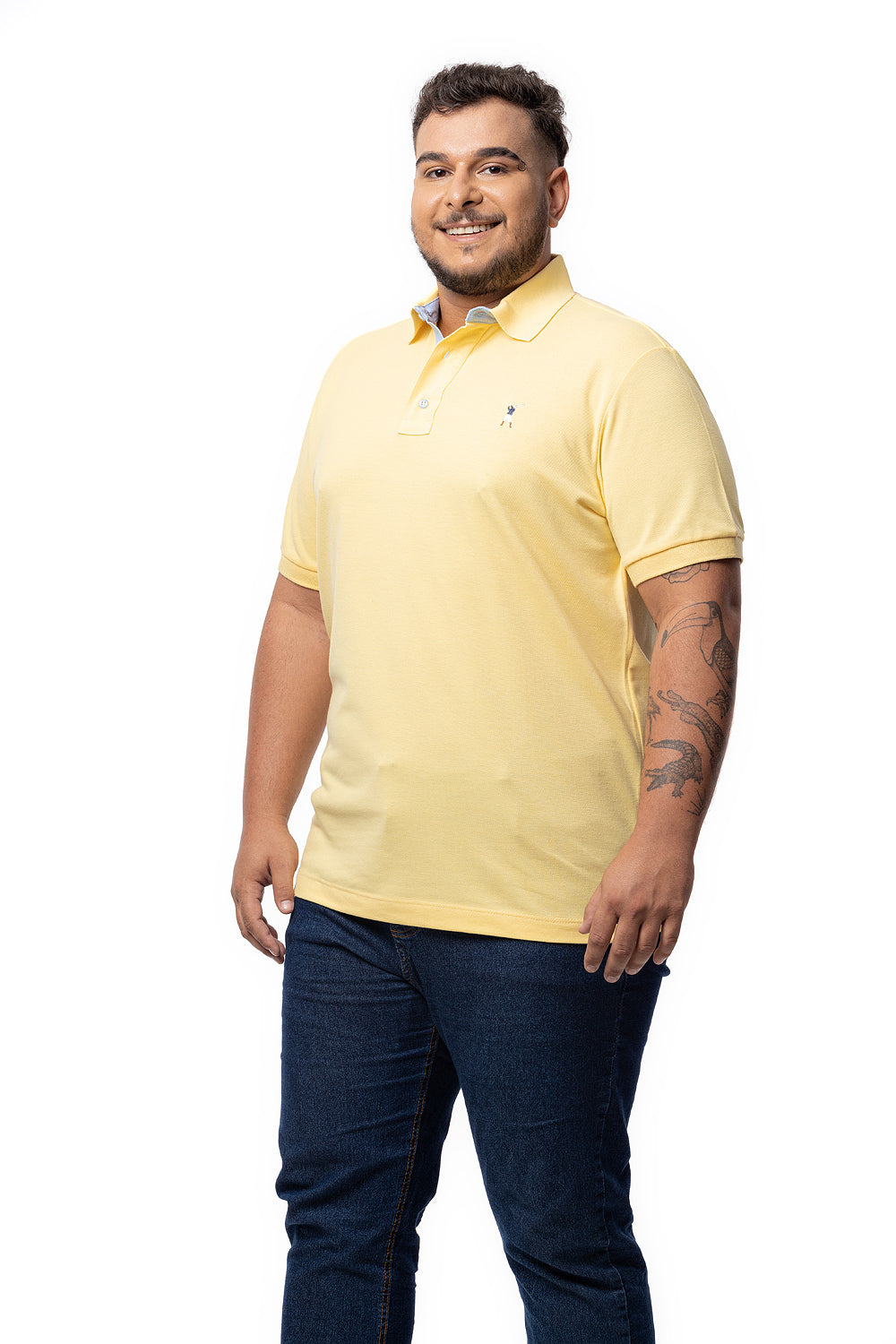 Camisa Polo Colarinho Plus Size