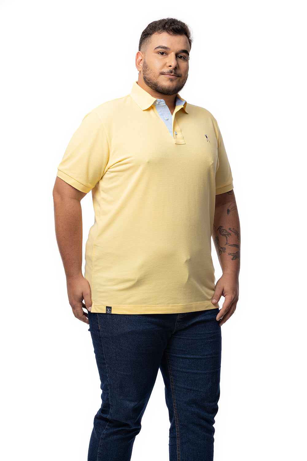 Camisa Polo Colarinho Plus Size