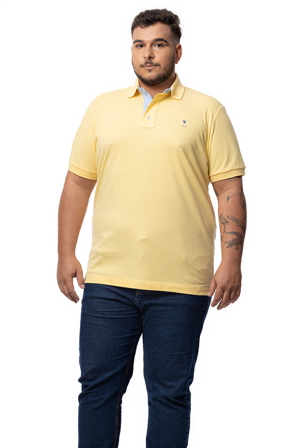 Camisa Polo Colarinho Plus Size