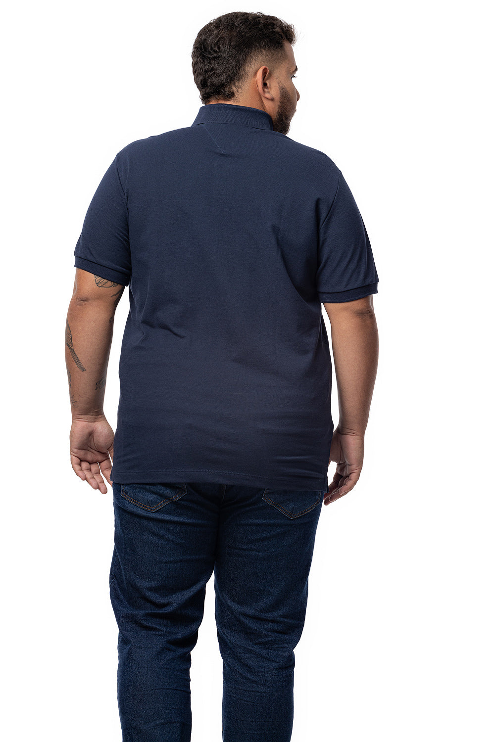 Camisa Polo Colarinho Plus Size