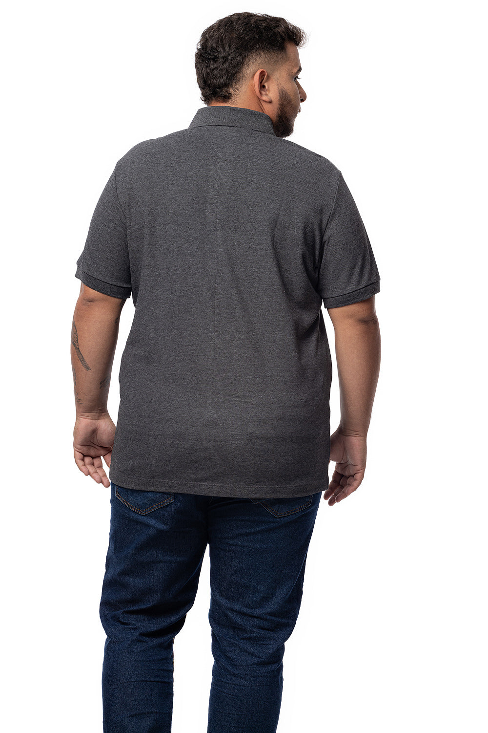 Camisa Polo Colarinho Plus Size