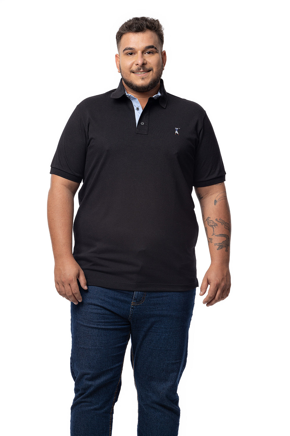 Camisa Polo Colarinho Plus Size