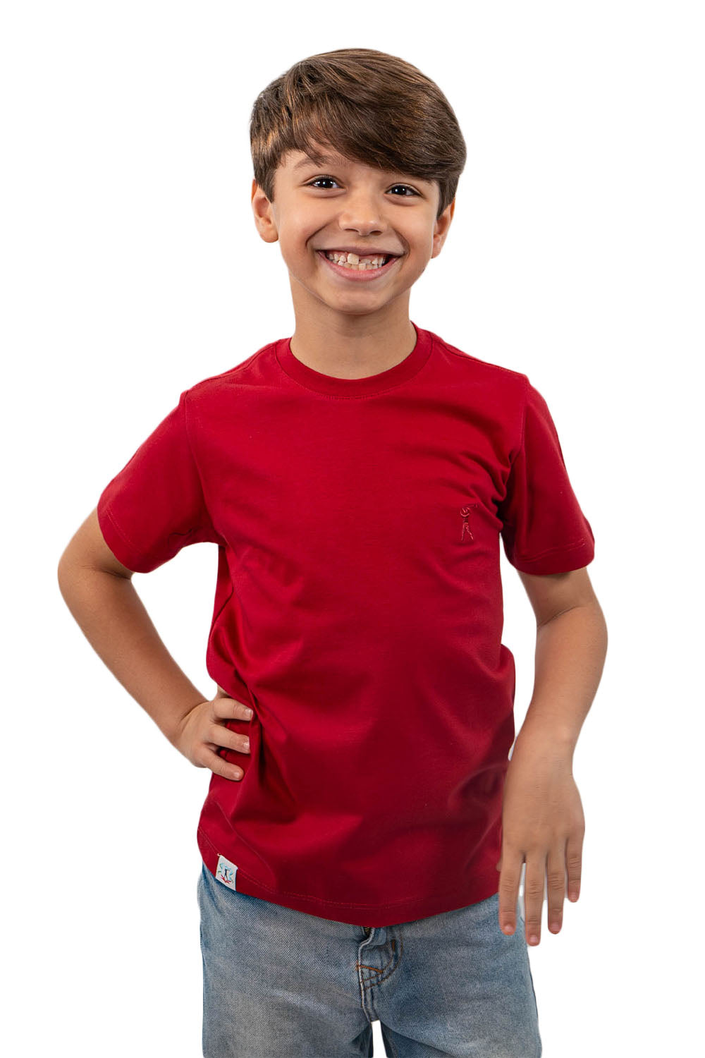Camiseta Tradicional Bordada Infantil