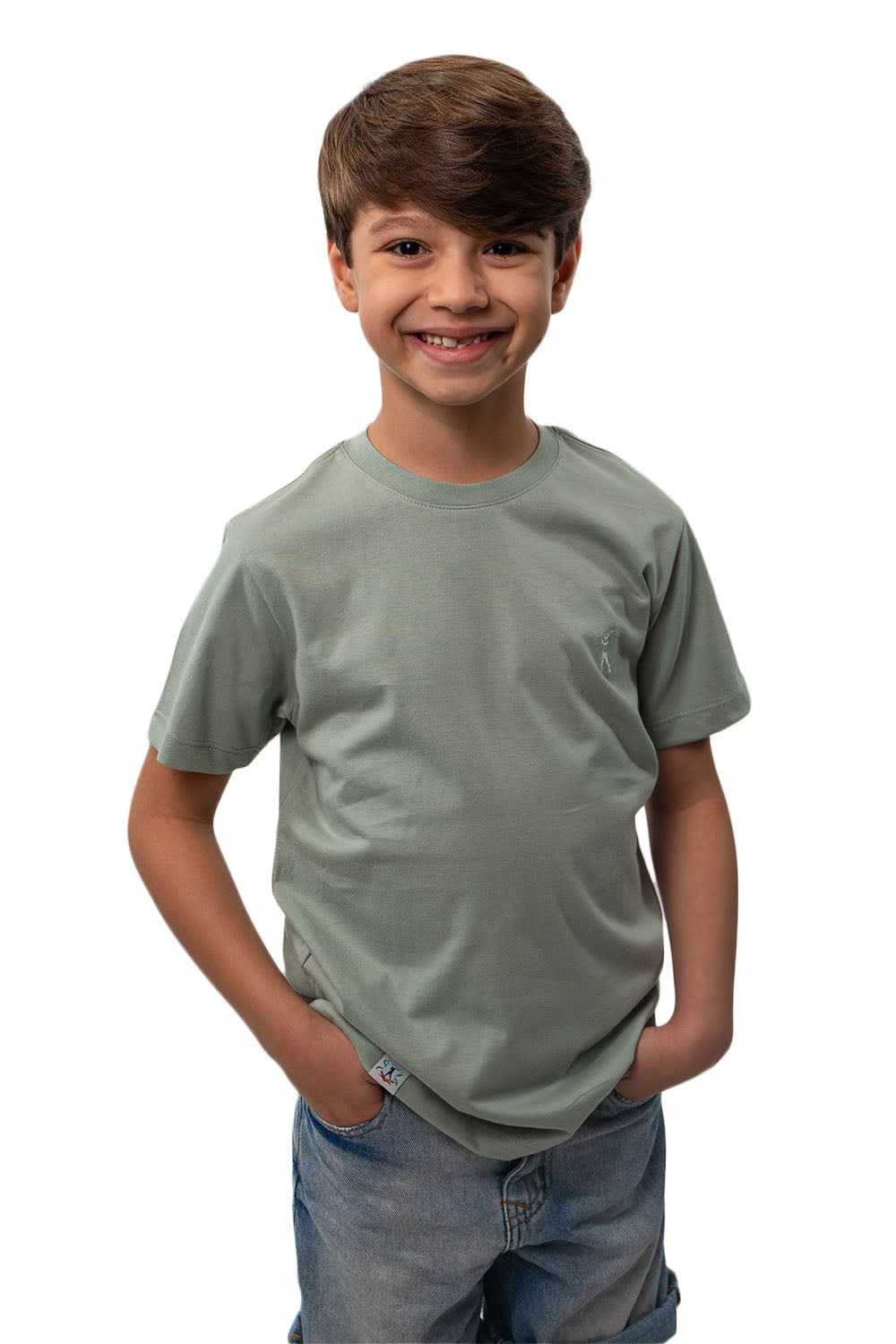 Camiseta Tradicional Bordada Infantil