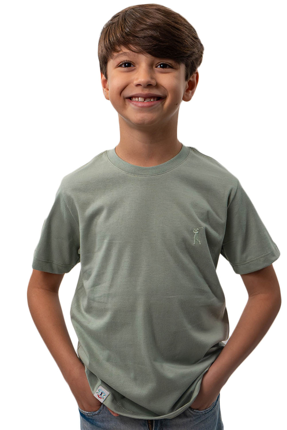 Camiseta Tradicional Bordada Infantil