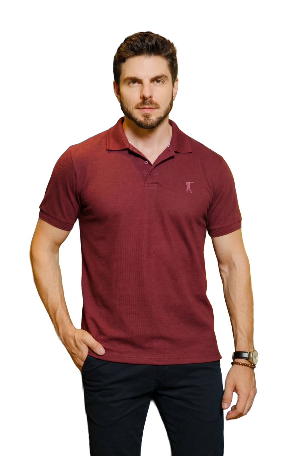 Camisa Polo Detalhe Patô em V