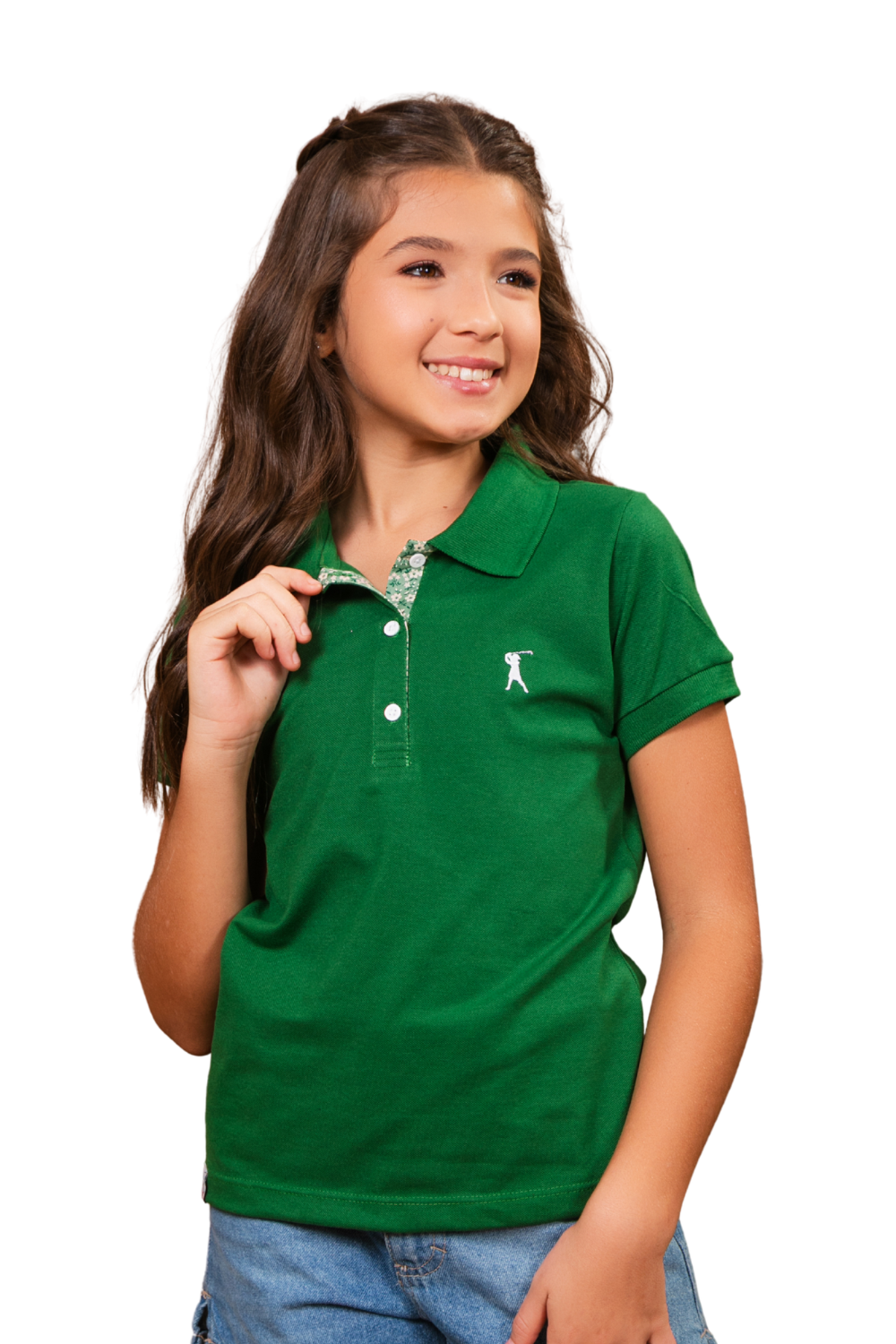 Camisa Polo Baby Look Infantil