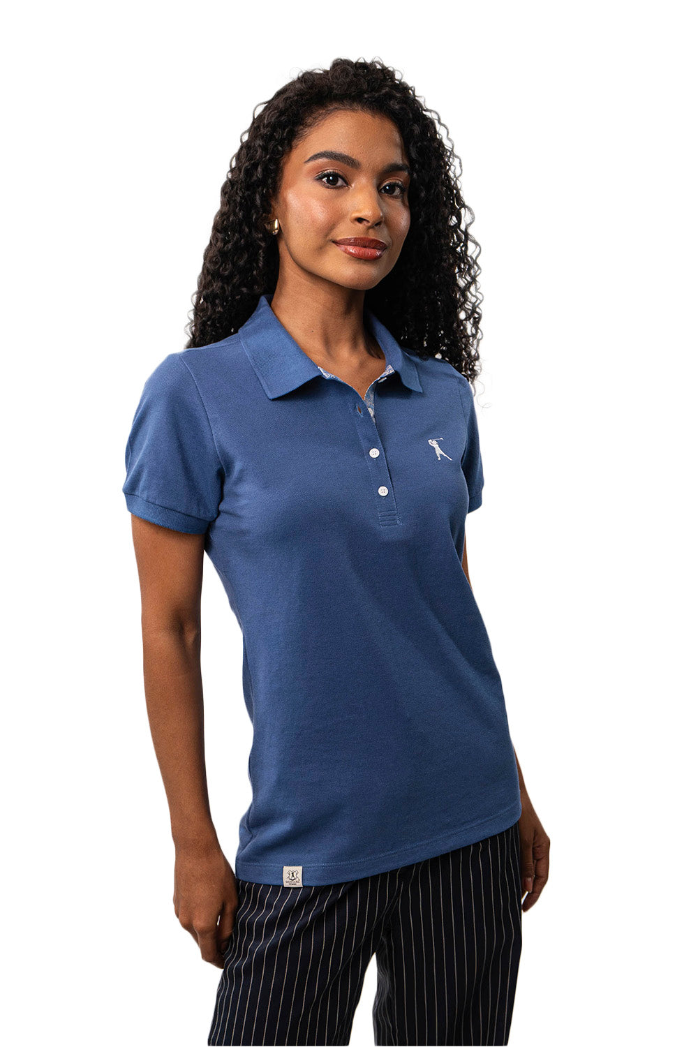 Baby Look Polo Bordada