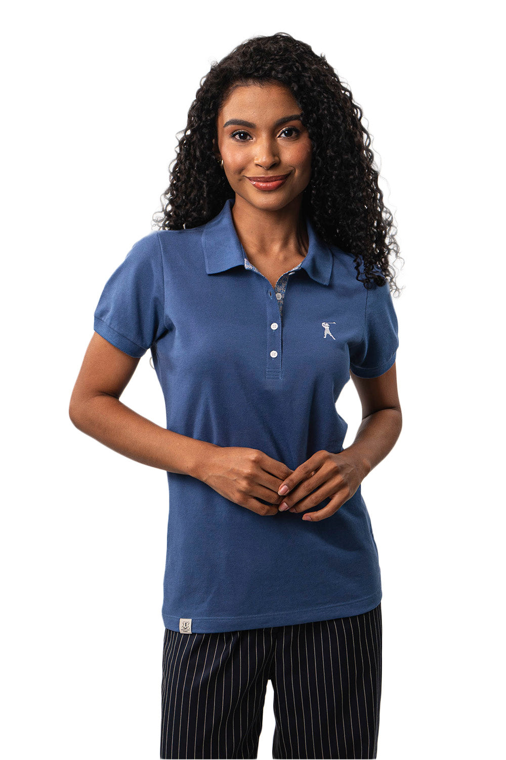 Baby Look Polo Bordada