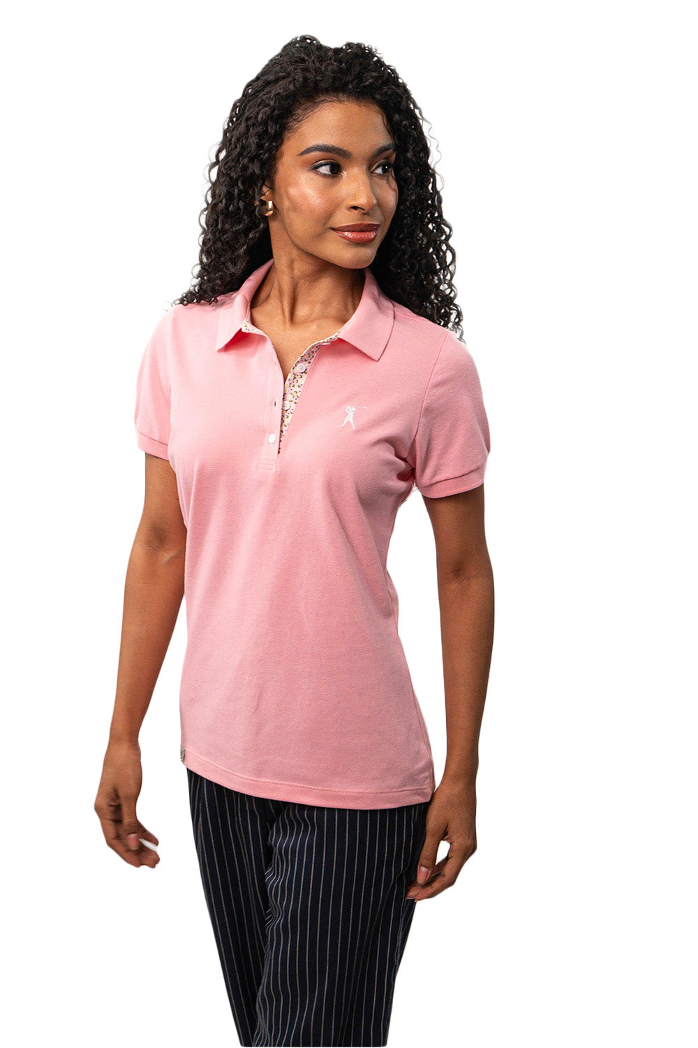 Baby Look Polo Bordada