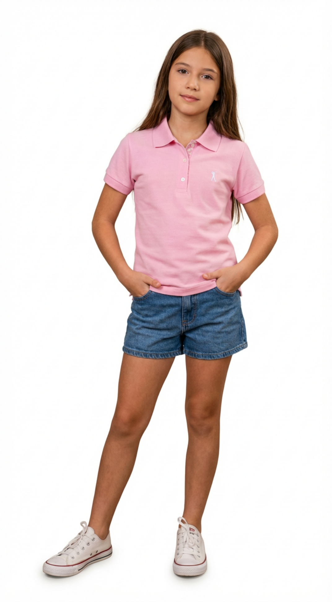 Camisa Polo Baby Look Infantil