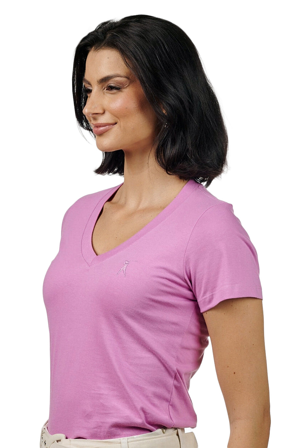 Camiseta Feminina Decote V