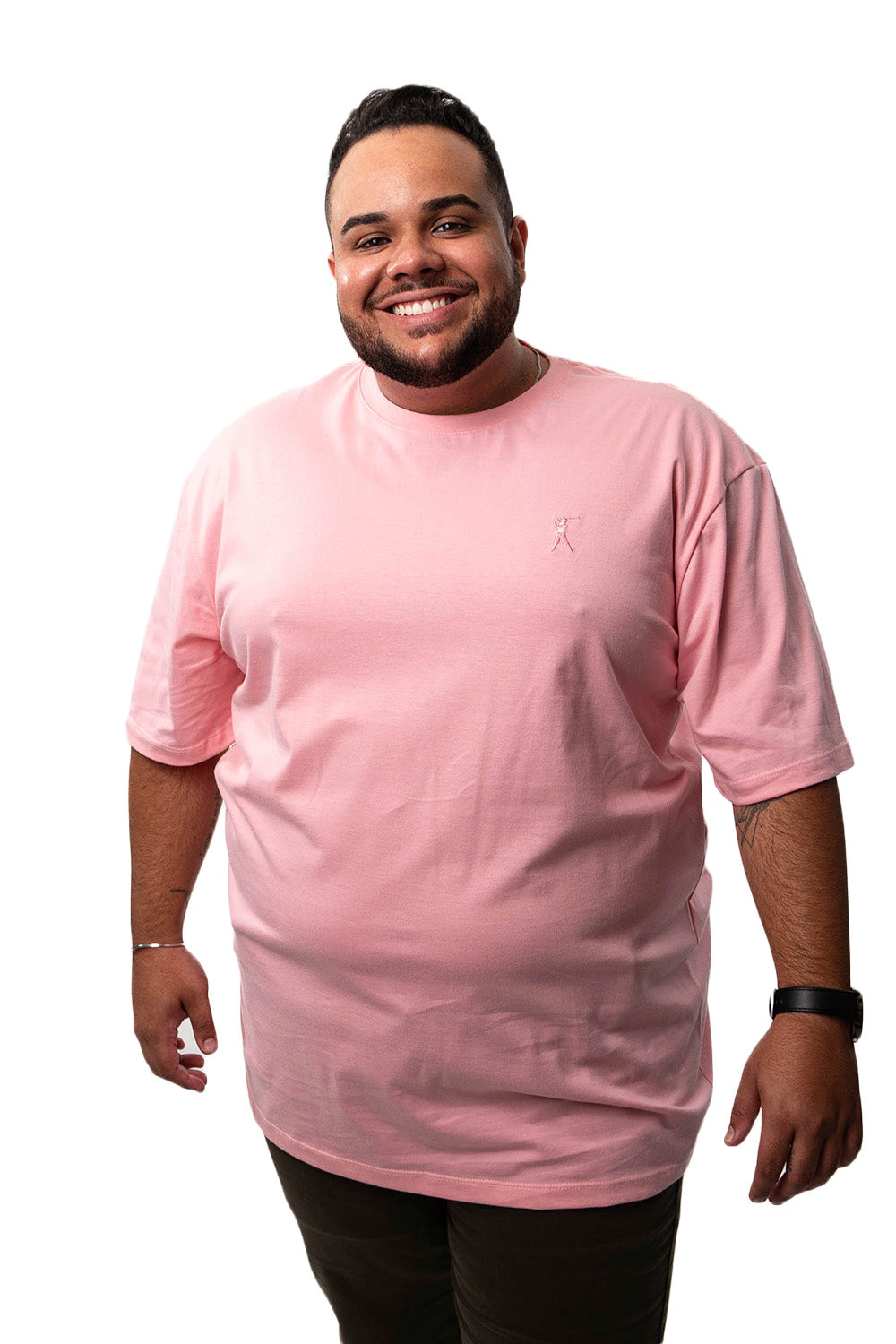 Camiseta Tradicional Bordada Plus Size
