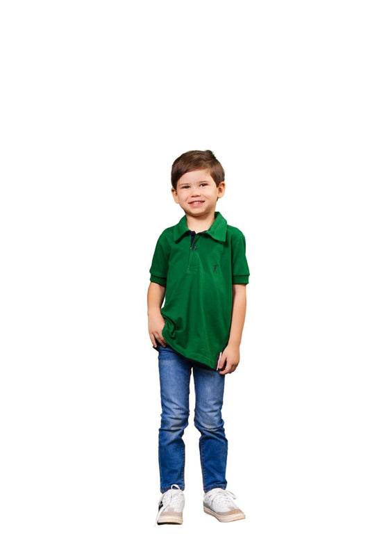 Camisa Polo Cadarço 3 Faixas Infantil