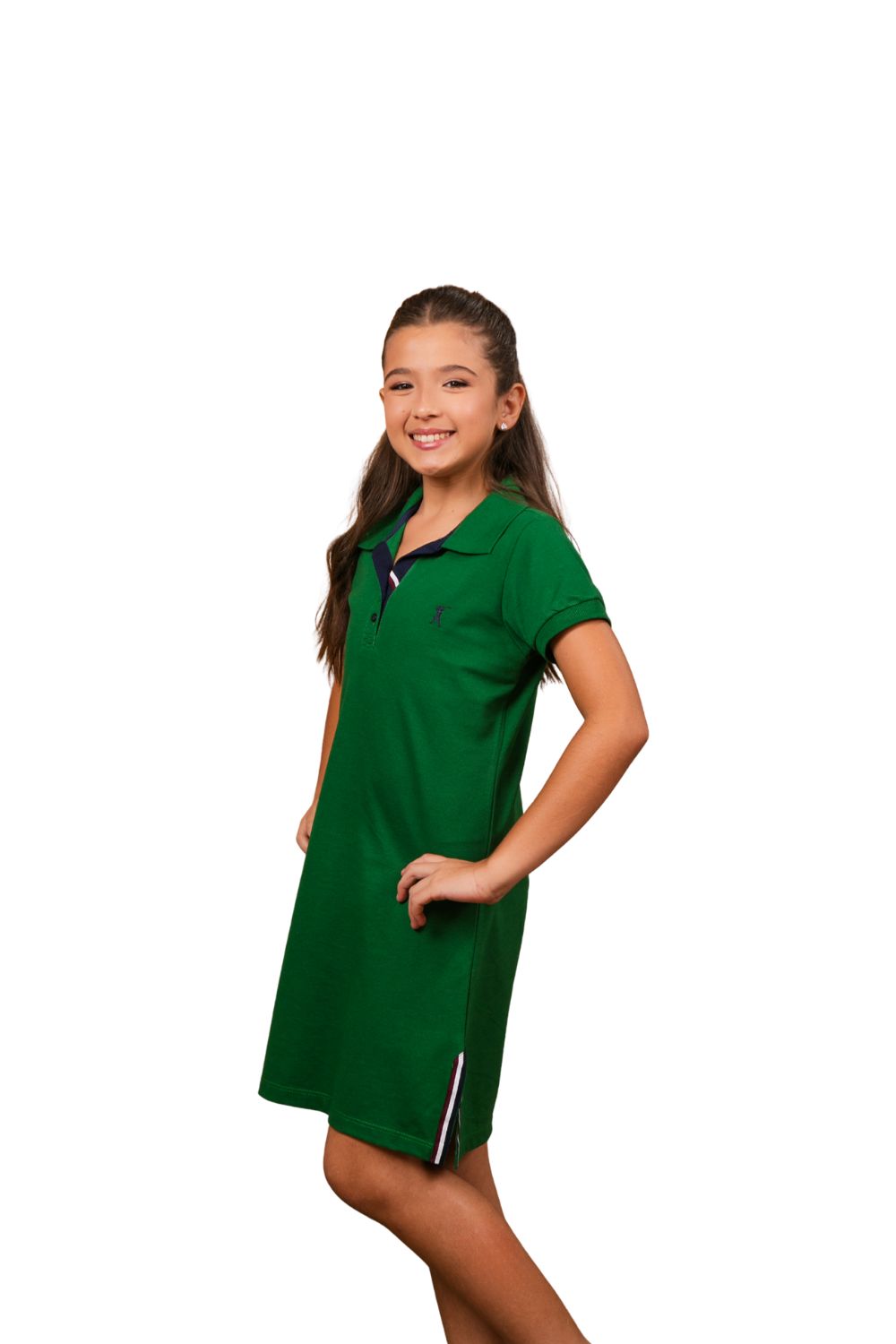 Vestido Polo Cadarço 3 Faixas Infantil