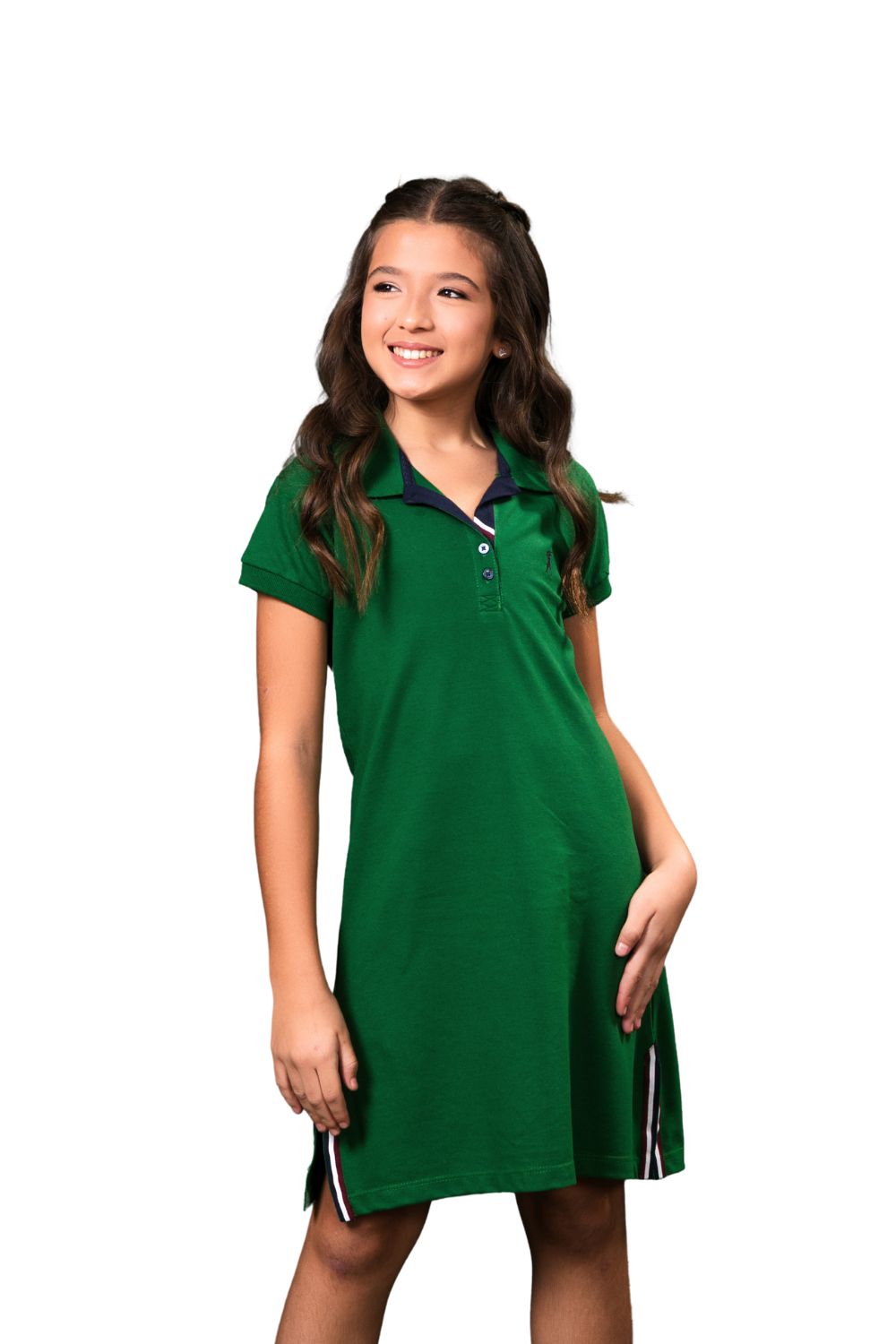 Vestido Polo Cadarço 3 Faixas Infantil