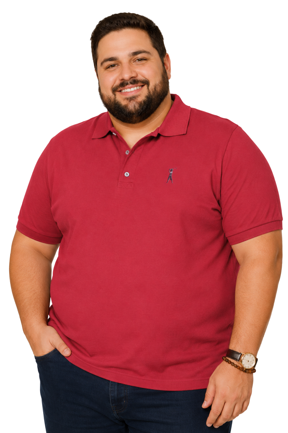 Camisa Polo Lisa Plus Size