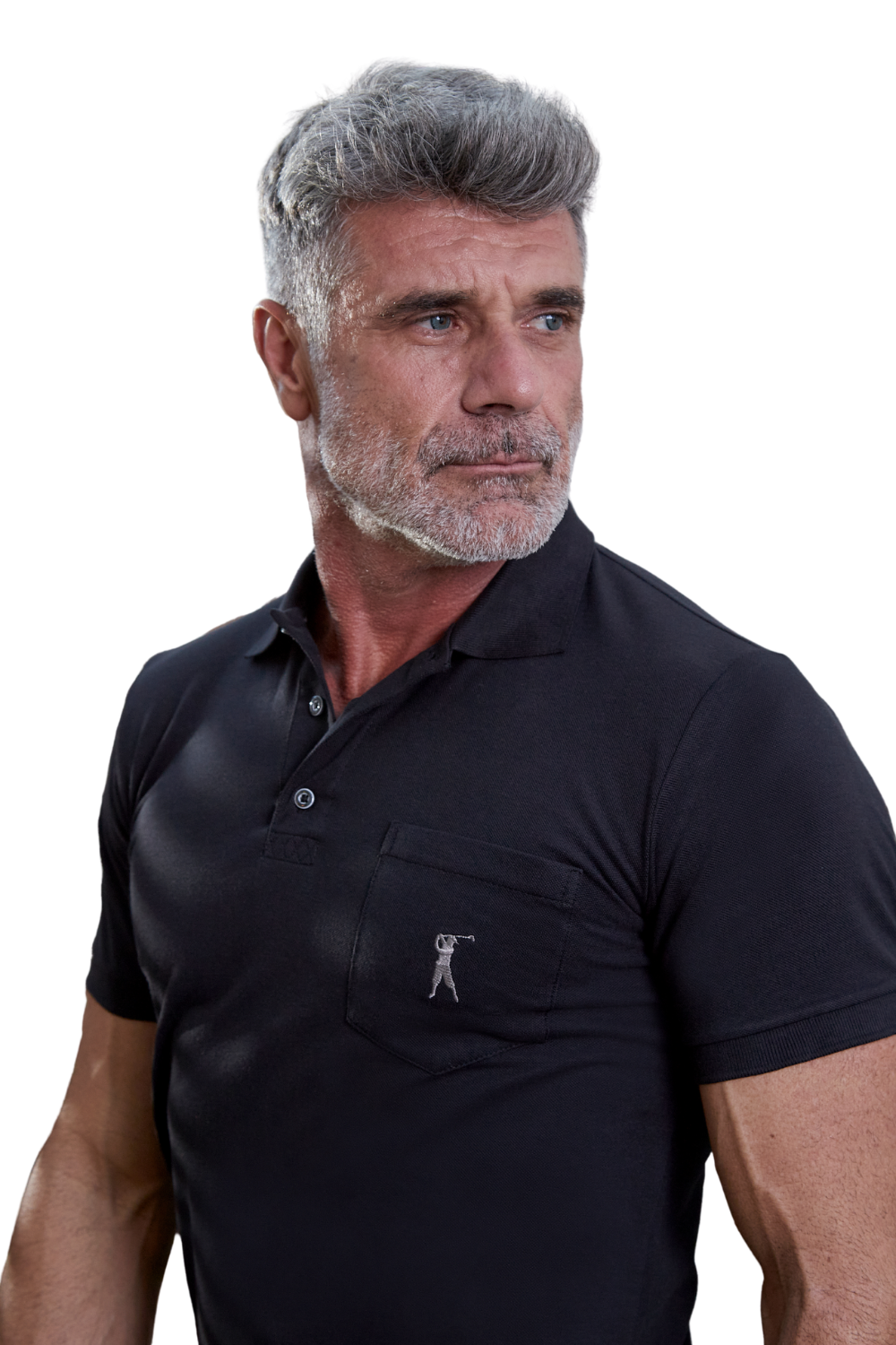 Camisa Polo Lisa com Bolso