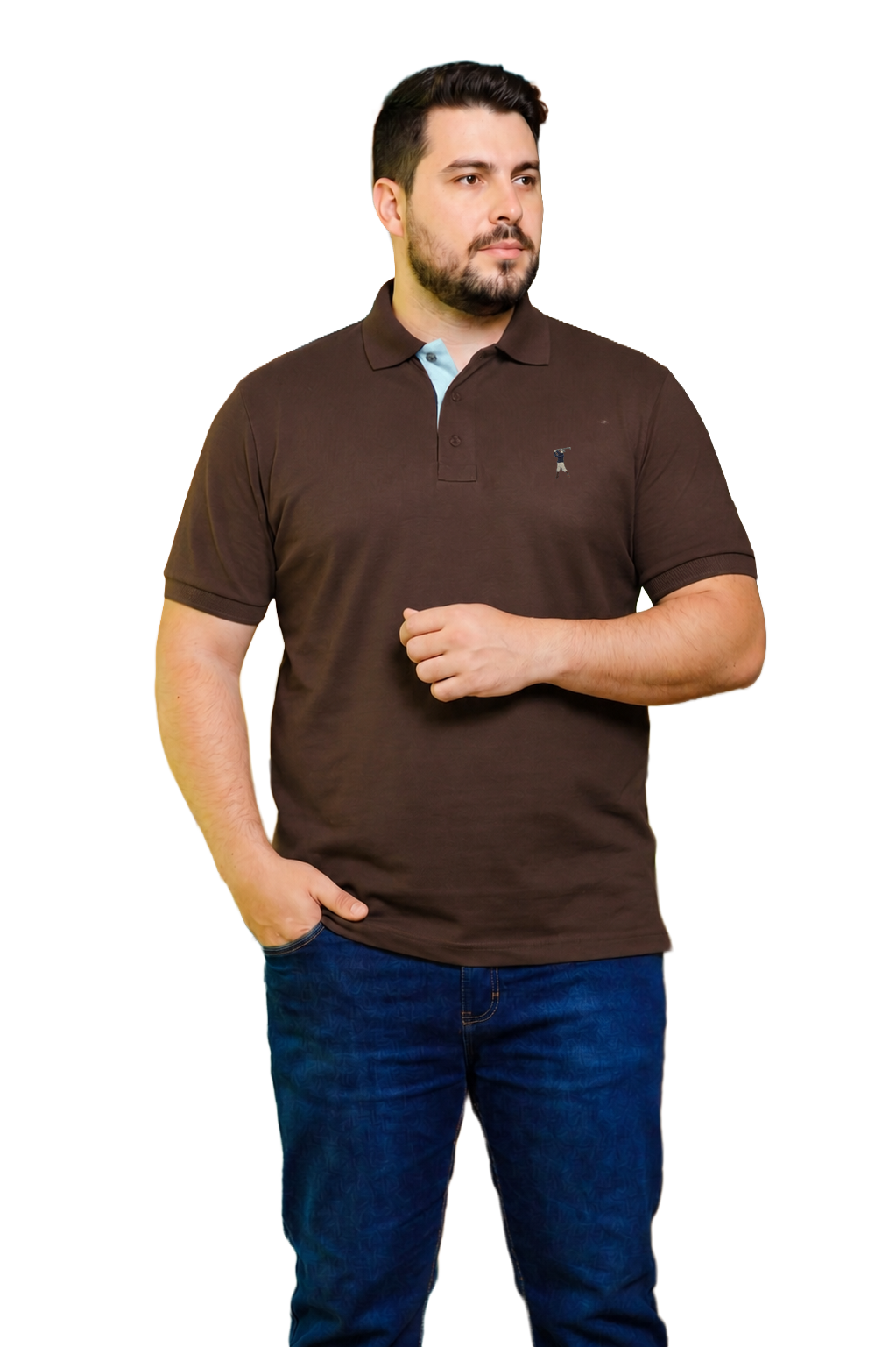 Camisa Polo Colarinho Plus Size