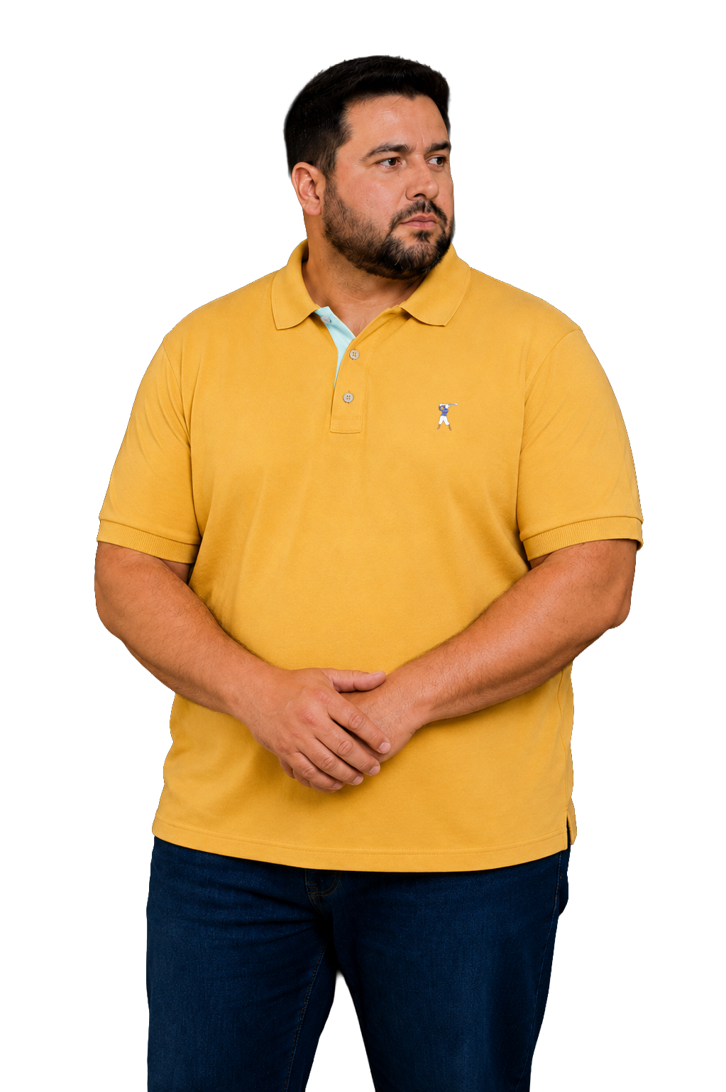 Camisa Polo Colarinho Plus Size