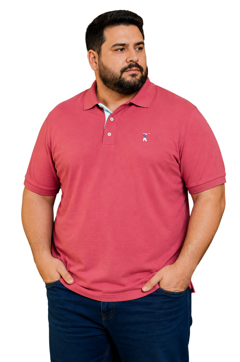 Camisa Polo Colarinho Plus Size