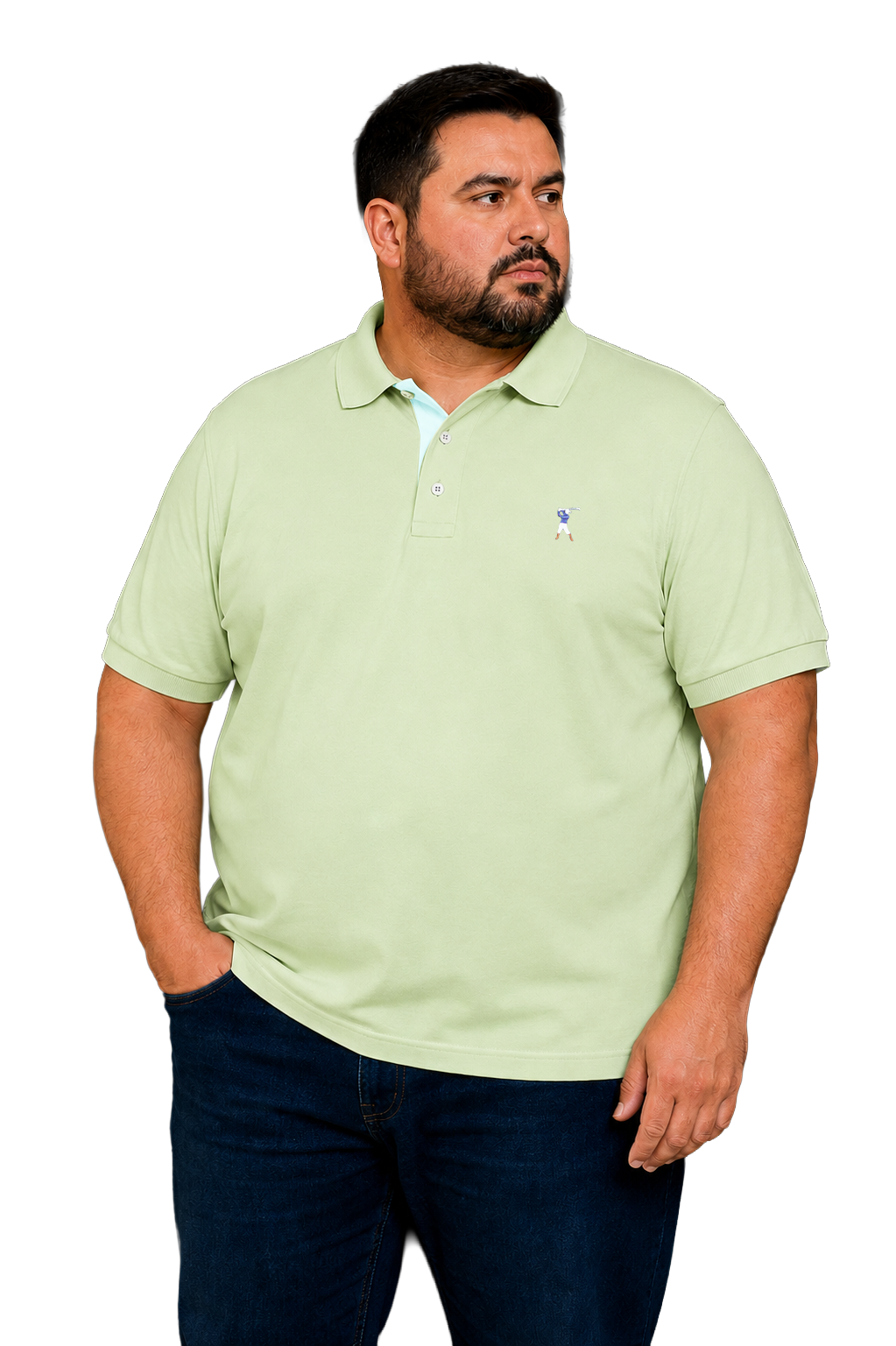 Camisa Polo Colarinho Plus Size