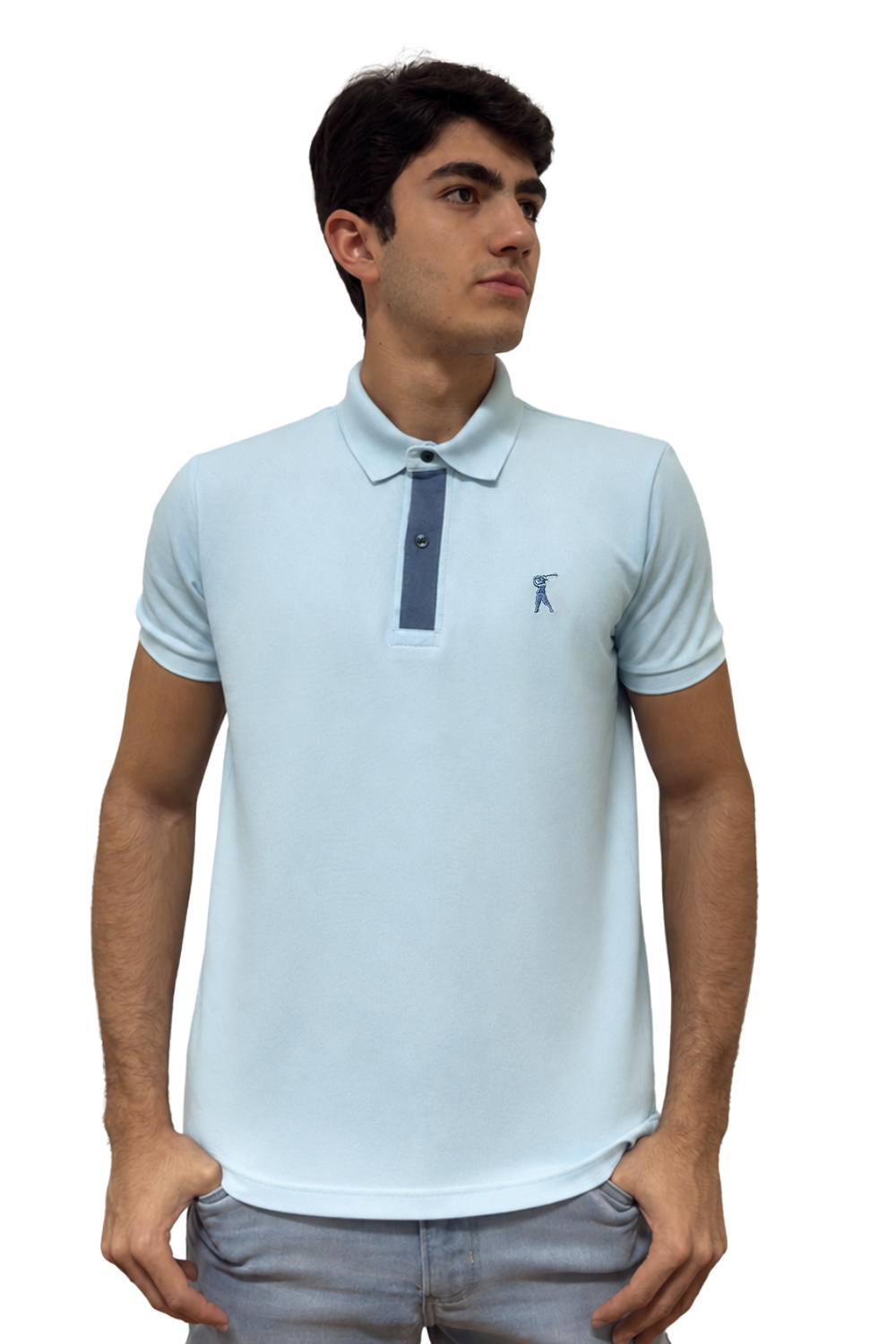 Camisa Polo Lisa Detalhe Patô com Galão