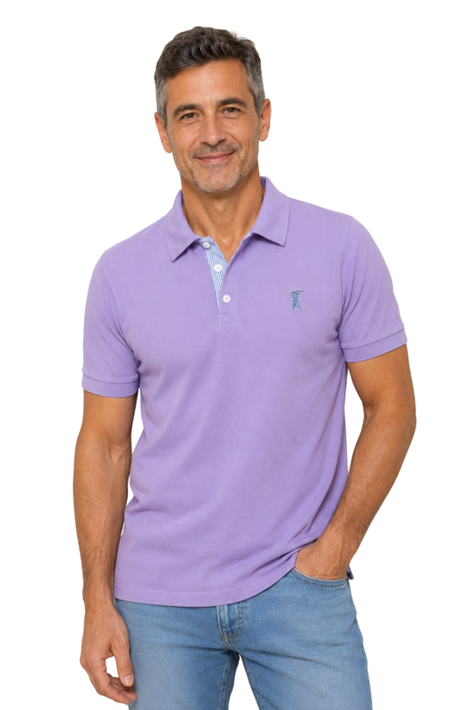 Camisa Polo Patô Tricoline Listrado