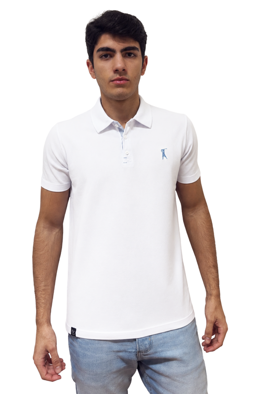 Camisa Polo Patô Tricoline Listrado