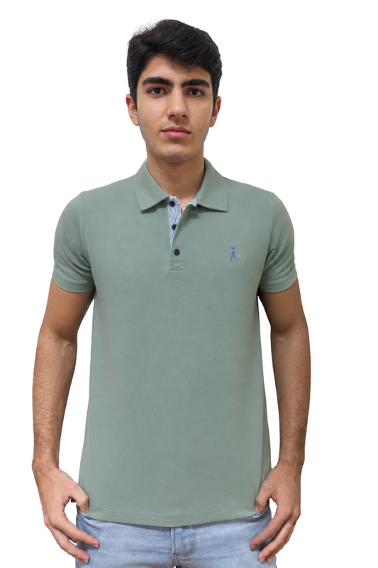 Camisa Polo Patô Tricoline Listrado