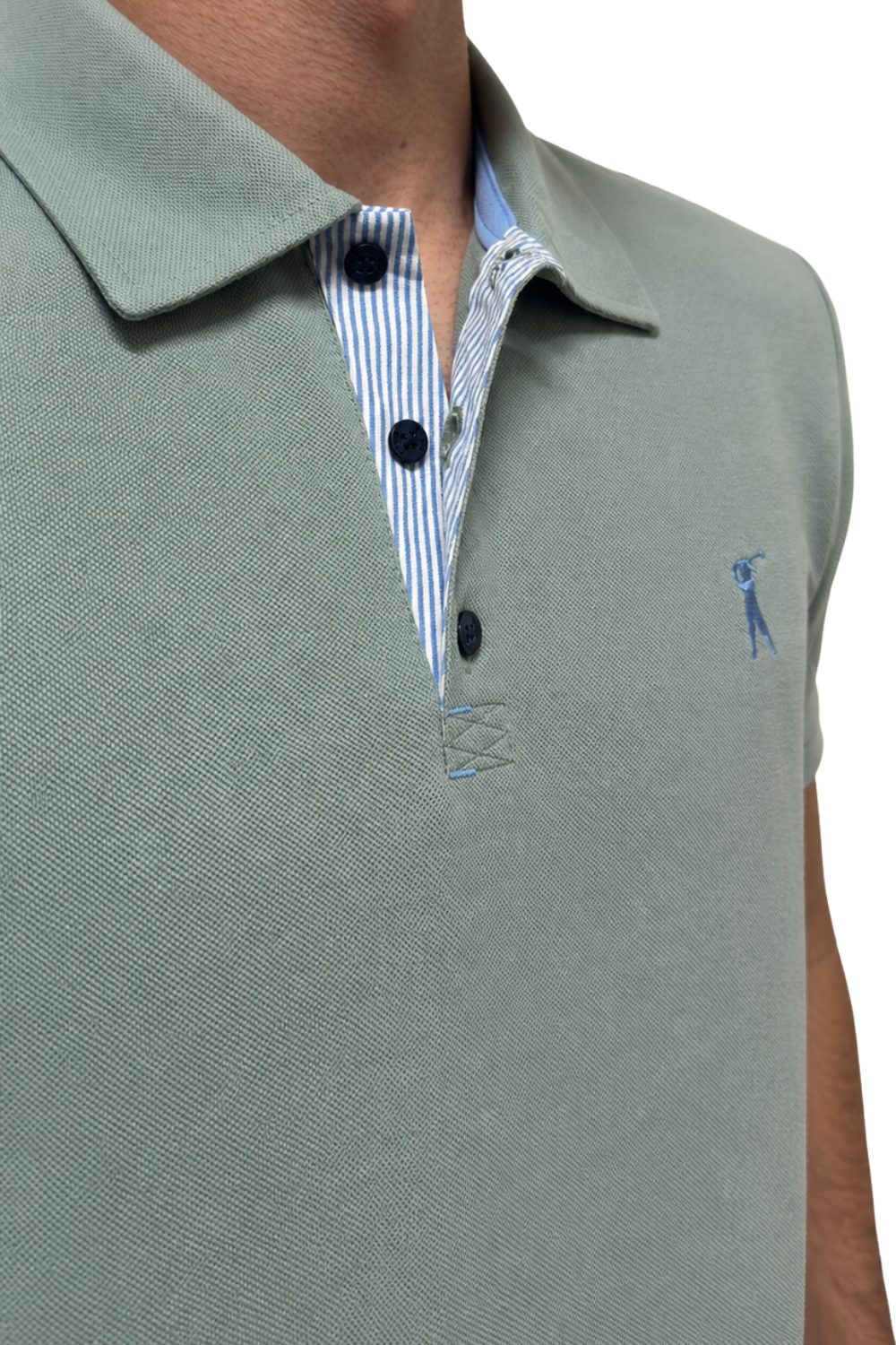 Camisa Polo Patô Tricoline Listrado